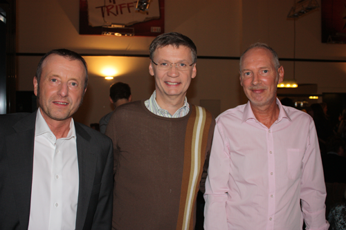 Kurt Meier und Uwe Glinka mit Günther Jauch